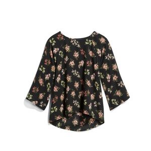 Crew neck floral blouse